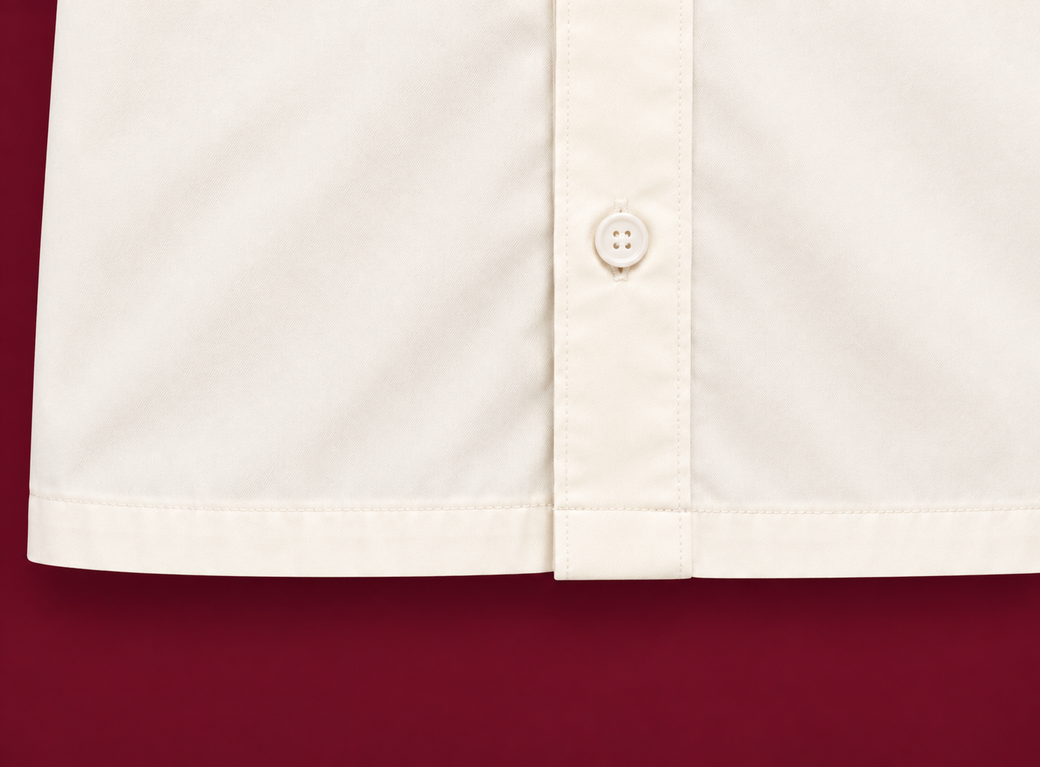 Solid Offwhite Boxy Shirt thumbnail 7