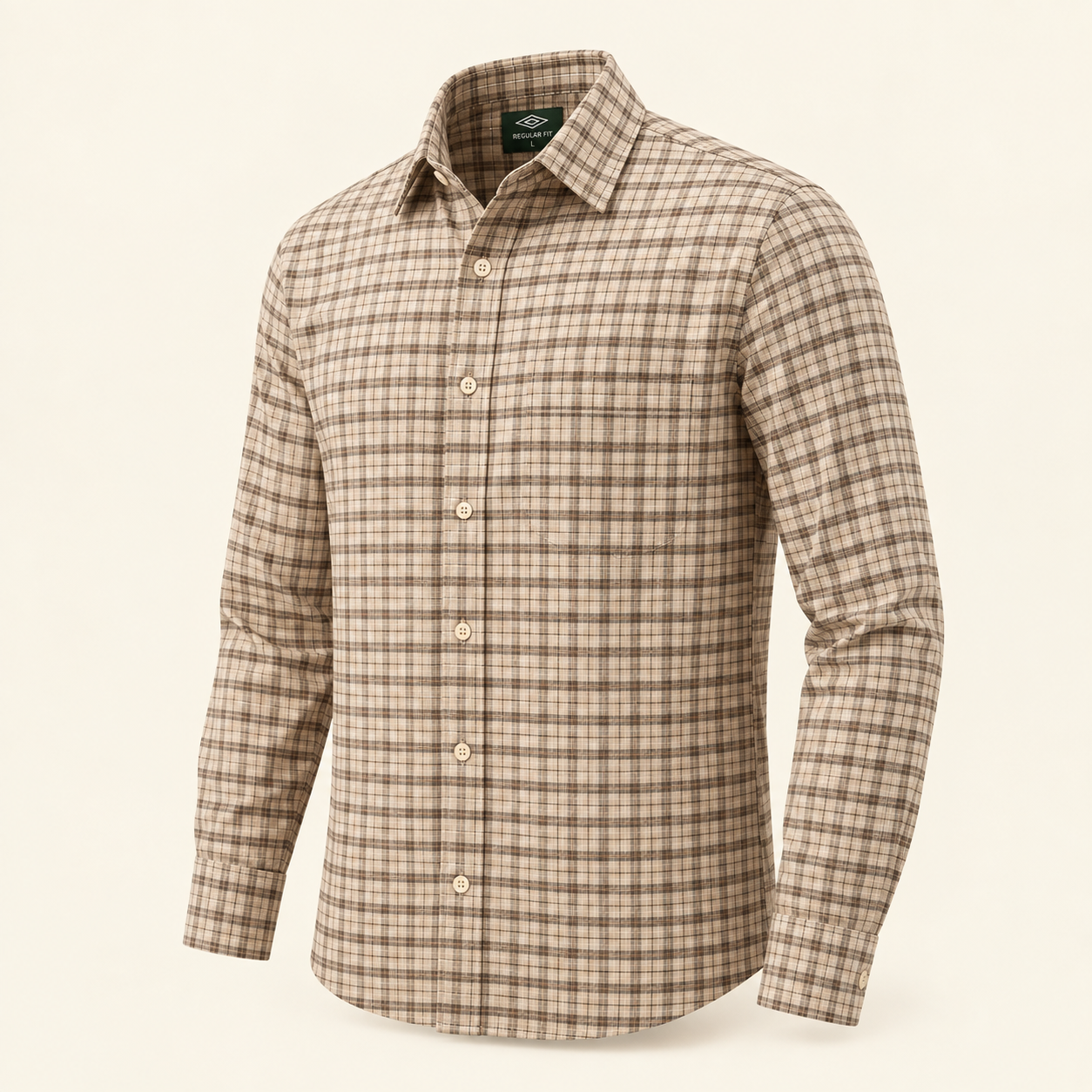 Beige Regular Fit Shirt thumbnail 4