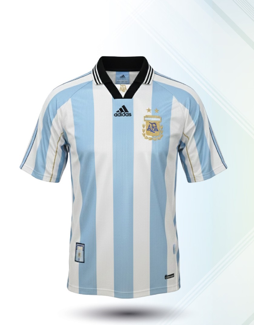 Argentina Home Jersey 1998 - Retro Kit