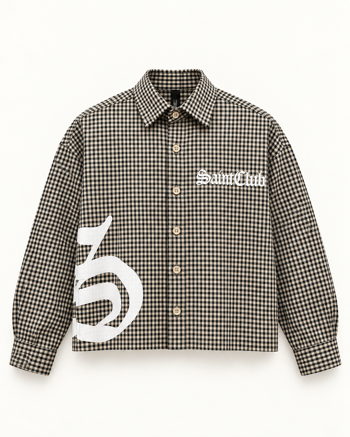 SaintCult Heritage Check Boxy Shirt