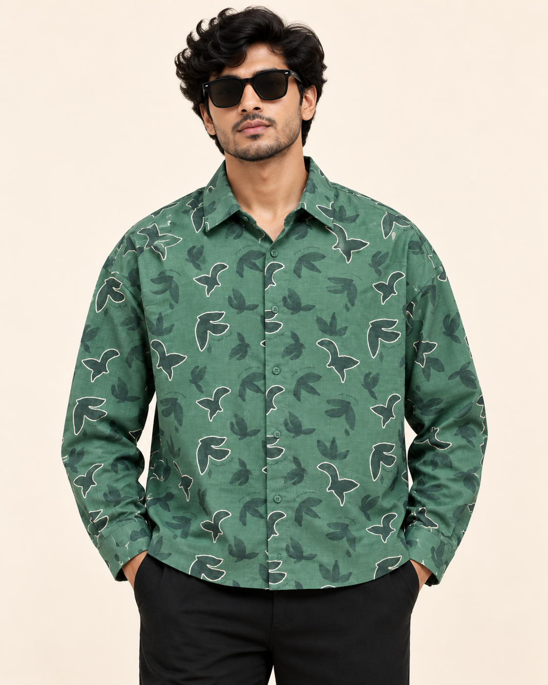 Emerald Wings Boxy Shirt thumbnail 5