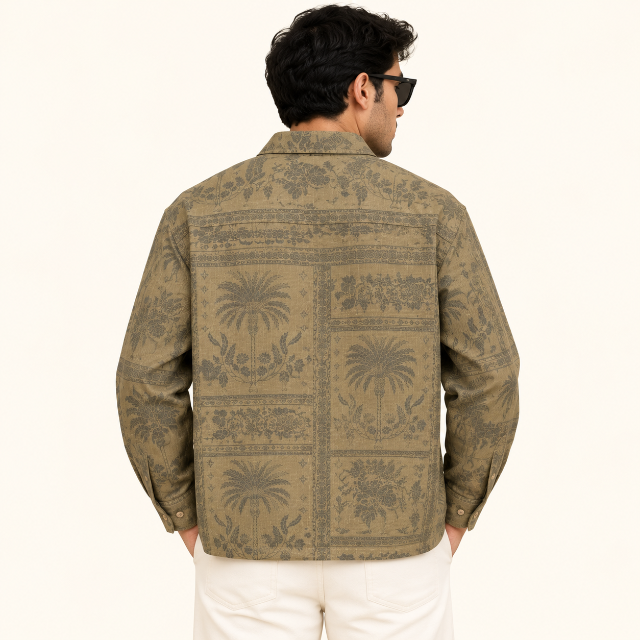 Olive Heritage Boxy Shirt thumbnail 6
