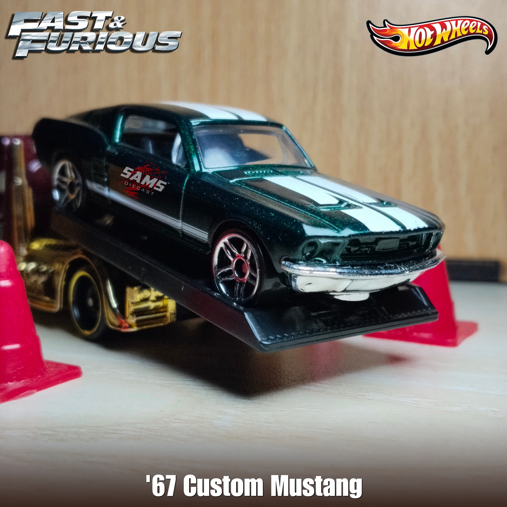 Hot Wheels '67 Custom Mustang 1:64 Fast & Furious (Loose)