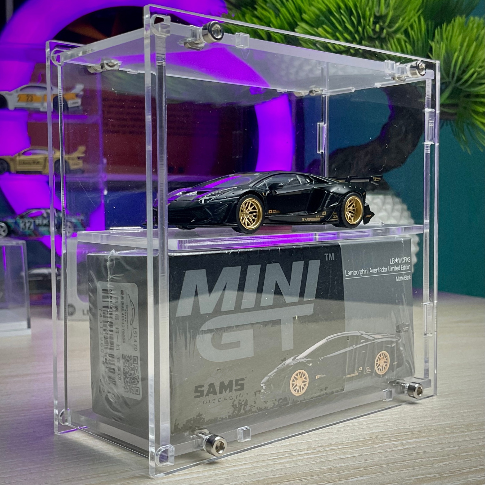 1:64 DIY Acrylic Display Box (Mini GT/Pop Race Size)