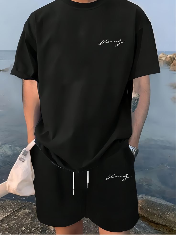 Premium Drop Shoulder T-Shirt & Pant Combo