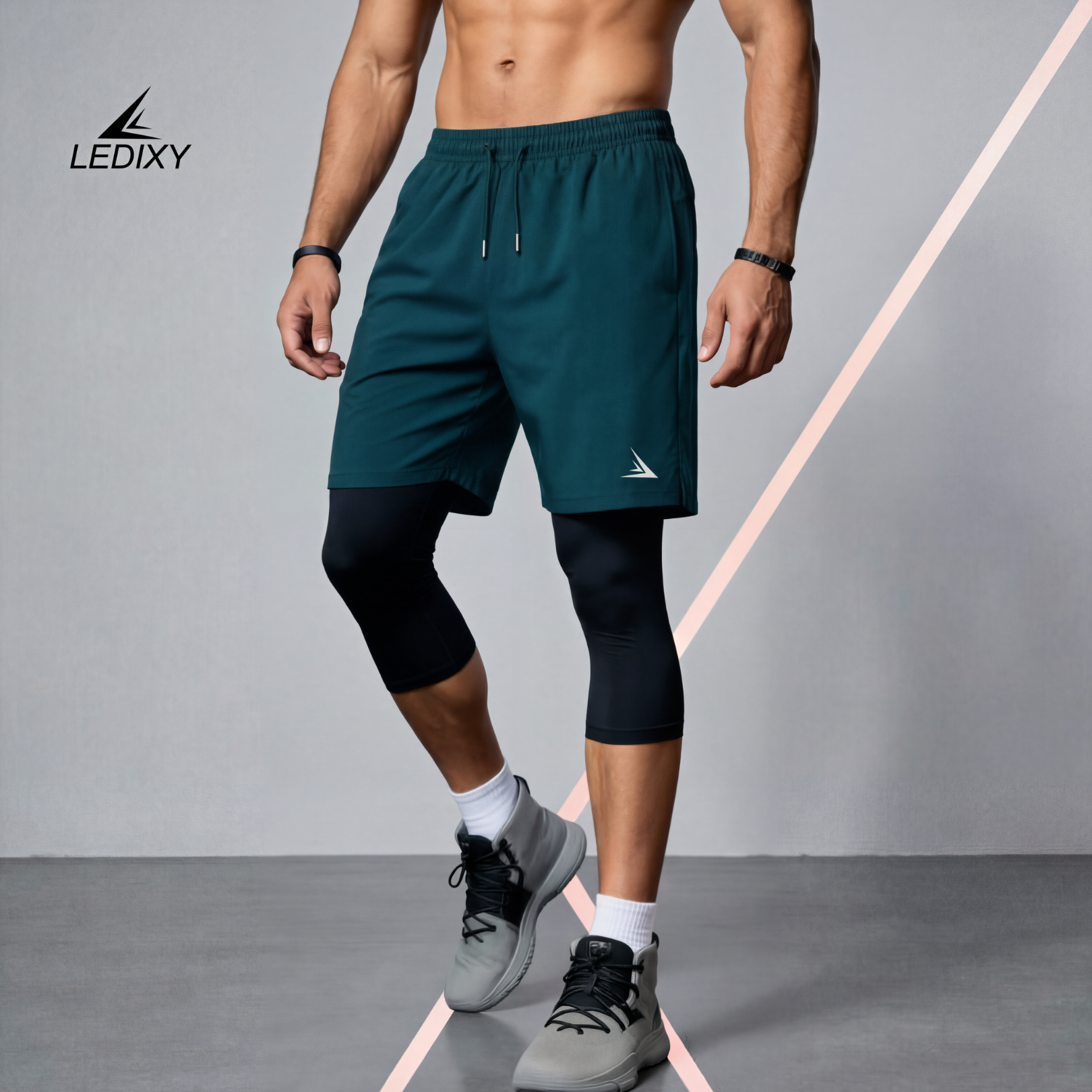 2in1 3/4 Compression Leggings + Shorts (Attached)_img_2