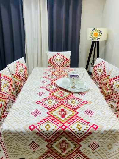 Laboni (লাবণী) - Hand Made Block Pattern Table Cloth_img_0