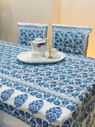 Neela (নীলা) - Pure Hand Block Pattern Table Cloth_img_0
