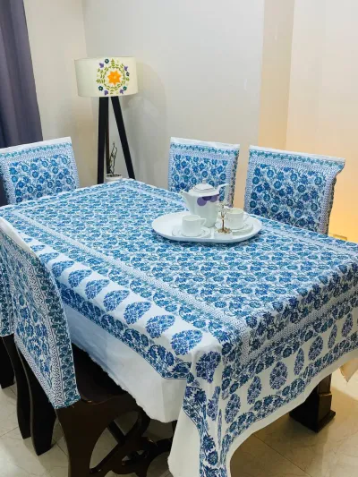 Neela (নীলা) - Pure Hand Block Pattern Table Cloth_img_2
