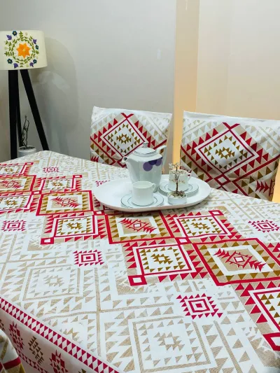 Laboni (লাবণী) - Hand Made Block Pattern Table Cloth_img_1