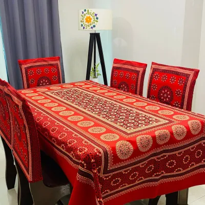 Richa (রিচা) - Elegant Artisan Block Print Tablecloth_img_1