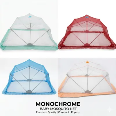 Premium Pop-Up Baby Mosquito Net (25" x 40") – Breathable & Non-Allergic Protection for (0 to 5) Years_img_4
