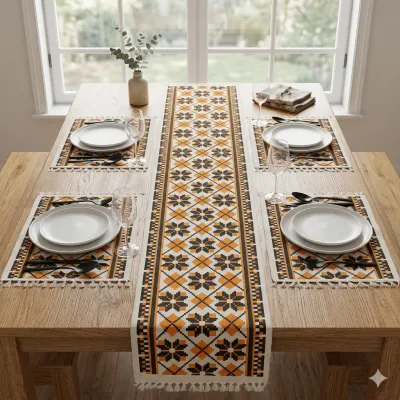 Floria - Exclusive Table Runner and 4 Placemat Set_img_2