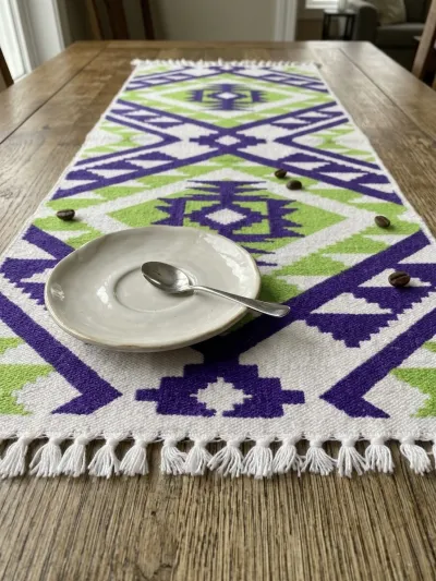 Palki – Luxury Block Runner & 4 Placemat Set_img_2