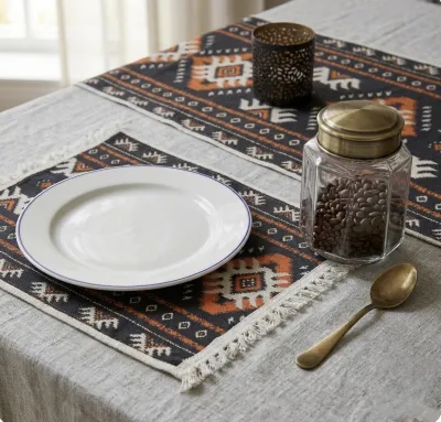 Aranya – Earthy Table Runner & 4 Placemat Set_img_4