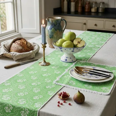 Roshni – Printed Table Runner & 4 Placemat Set_img_3