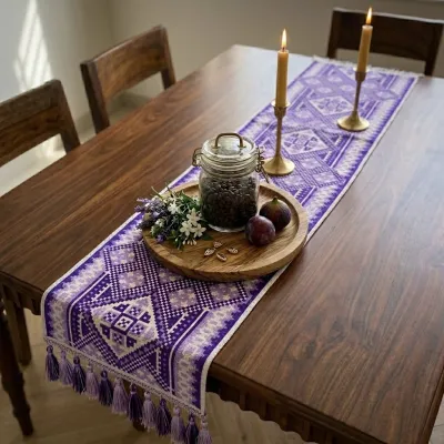 Tuli – Modern Block Runner & 4 Placemat Set_img_3