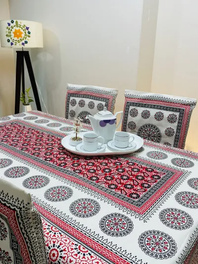 Sraboni (শ্রাবনী) - Hand Made Block Pattern Table Cloth_img_1