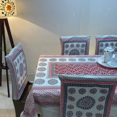 Sraboni (শ্রাবনী) - Hand Made Block Pattern Table Cloth_img_2