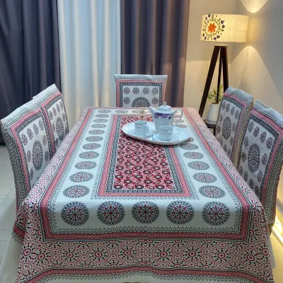 Sraboni (শ্রাবনী) - Hand Made Block Pattern Table Cloth_img_0