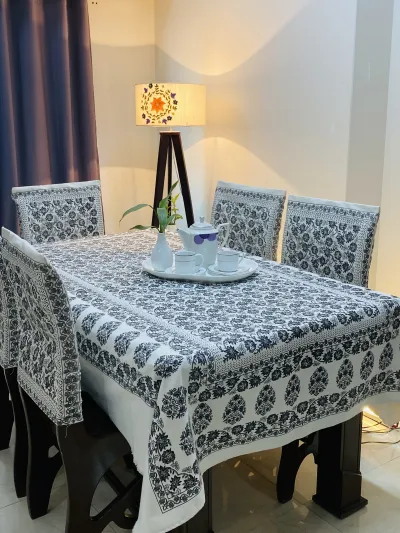 Sohini (সোহিনী) – Refined Hand Block Dining Table Cloth_img_2