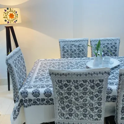 Sohini (সোহিনী) – Refined Hand Block Dining Table Cloth_img_3