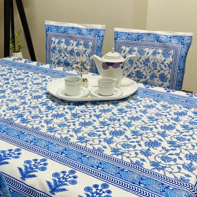 Keya (কেয়া) – Elegant Hand Block Pattern Table Cloth_img_2