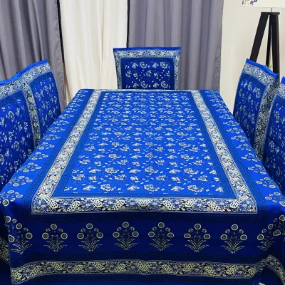 Alpona (আল্পনা) – Traditional Block Print Table Cloth_img_0