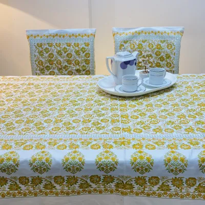Sharmila (শর্মিলা) – Refined Hand Block Pattern Table Cloth_img_1