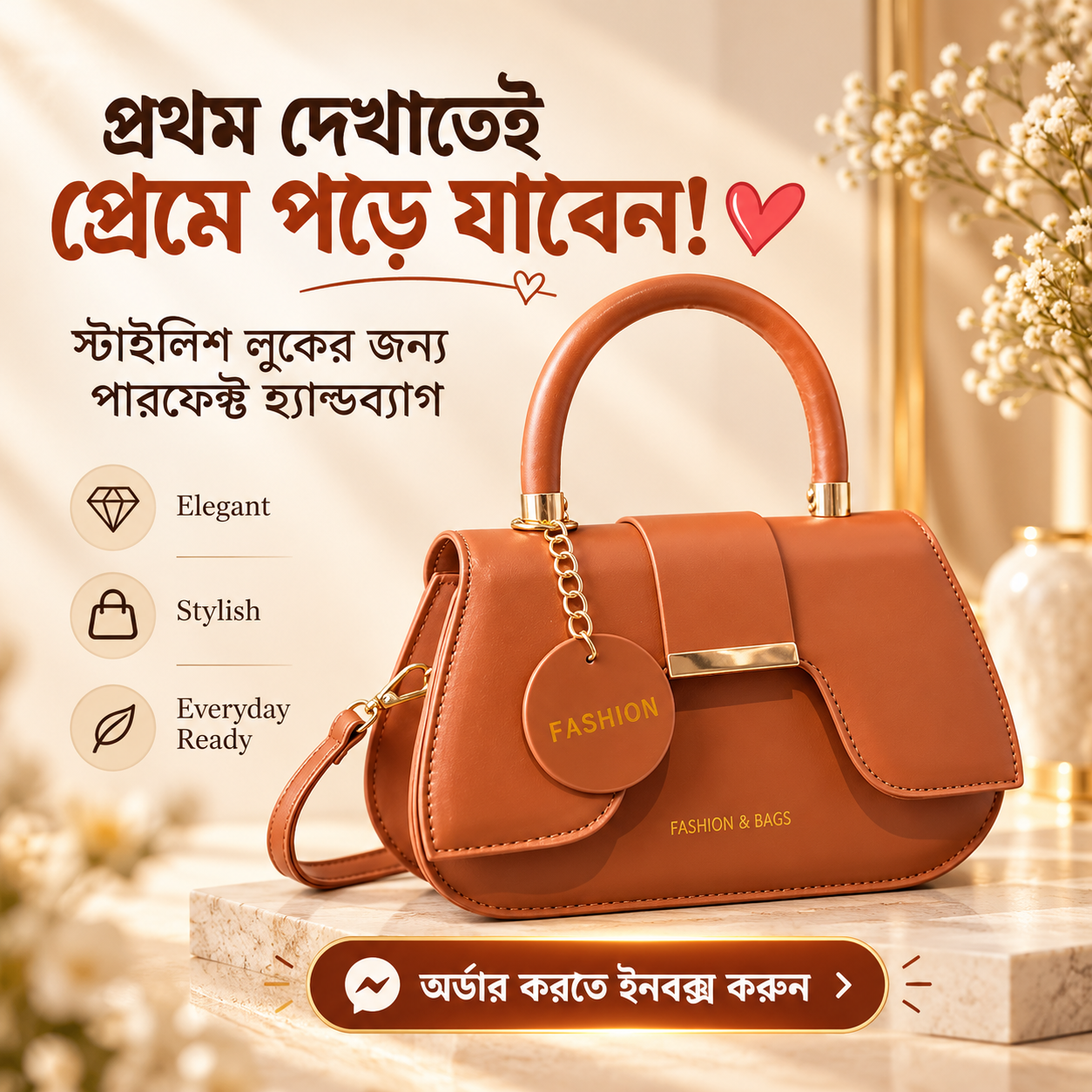 Women’s Premium Leather Handbag – Elegant Top Handle & Shoulder Bag_img_7