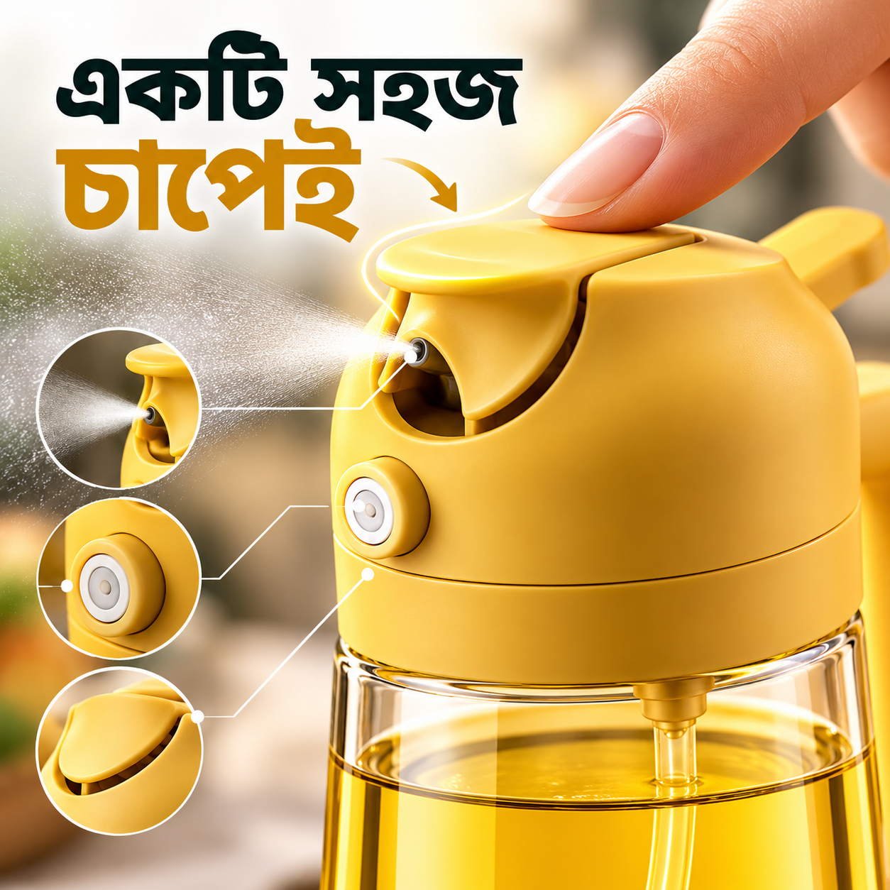 2-in-1 Oil Spray & Dispenser Bottle | kinvani_img_6