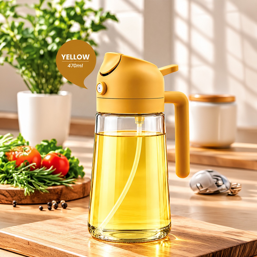 2-in-1 Oil Spray & Dispenser Bottle | kinvani_img_9