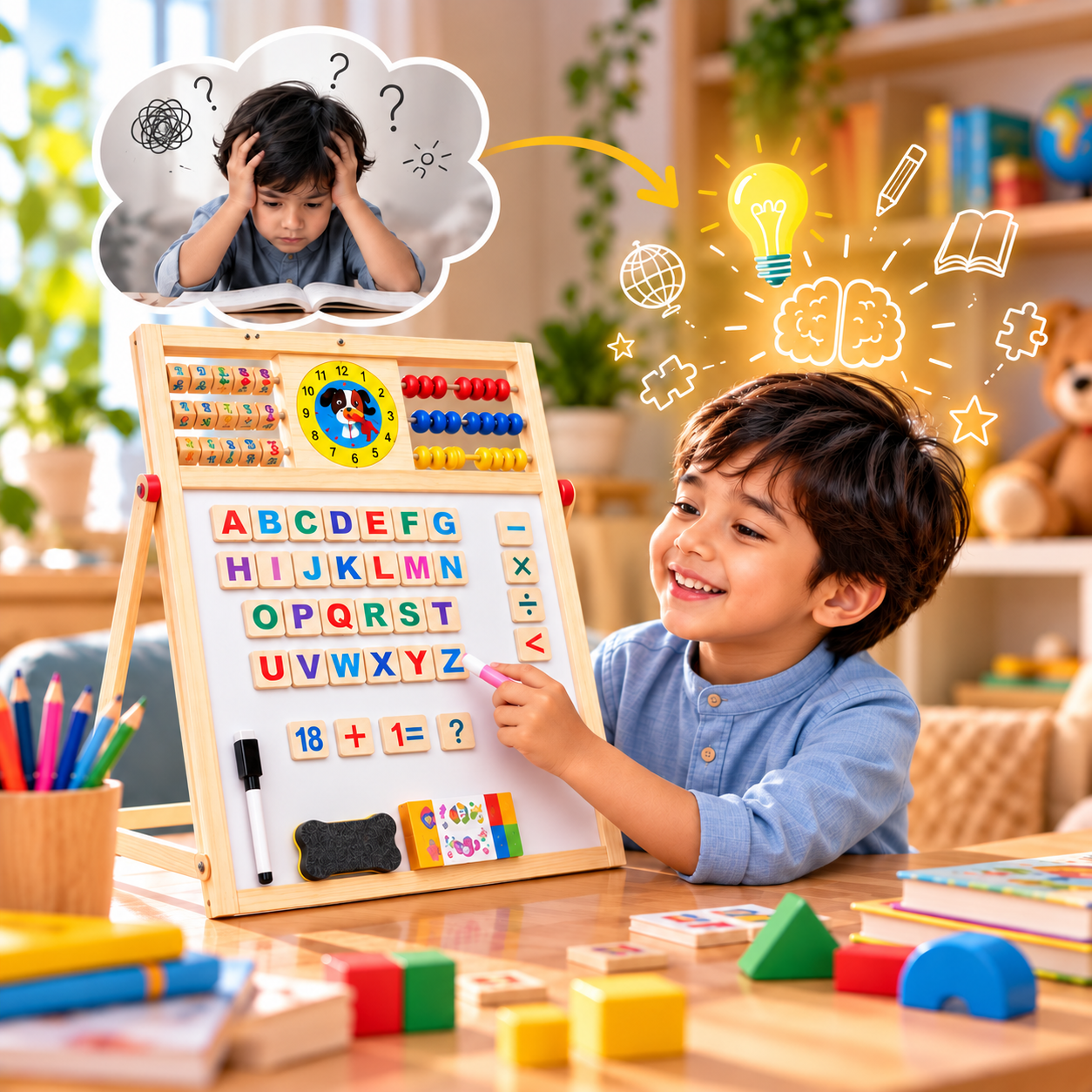 Double Sided Educational Multipurpose Writing Board_img_1