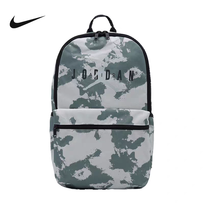 Jordan Camo Print Backpack – Grey & White Premium Travel & School Bag