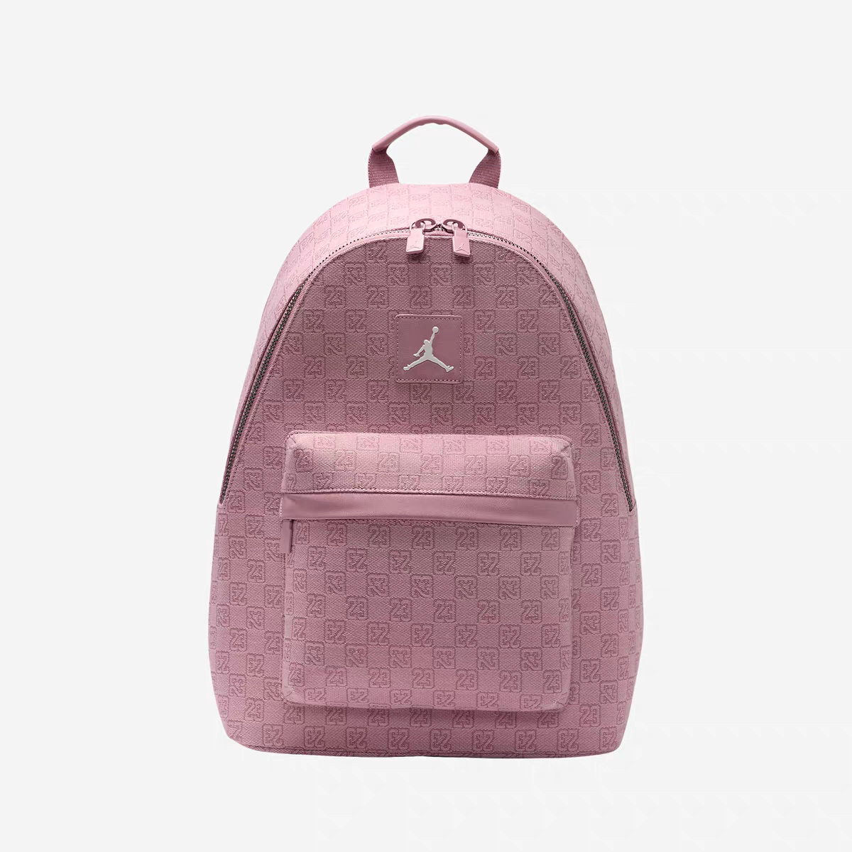 PINK Monogram Canvas Backpack – Stylish Unisex Casual & College Bag with Front Pocket