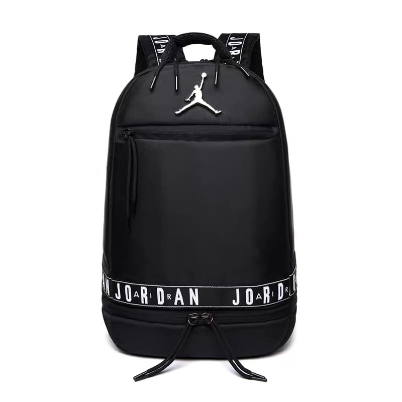 Jordan Black Backpack – Casual Travel & School Laptop Bag
