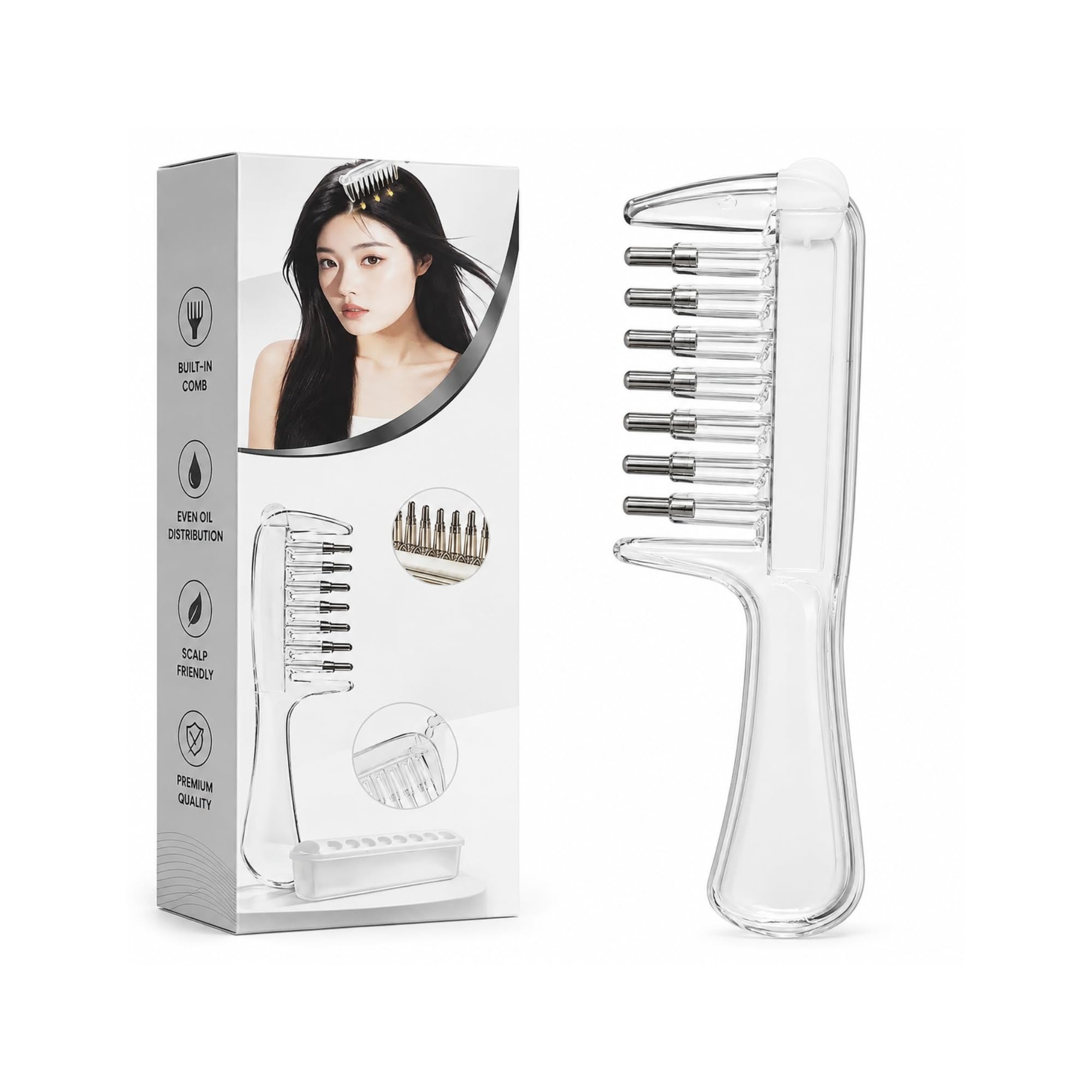 Scalp Oil Applicator comb-Hair Oil Dispenser Roller Ball Massagers