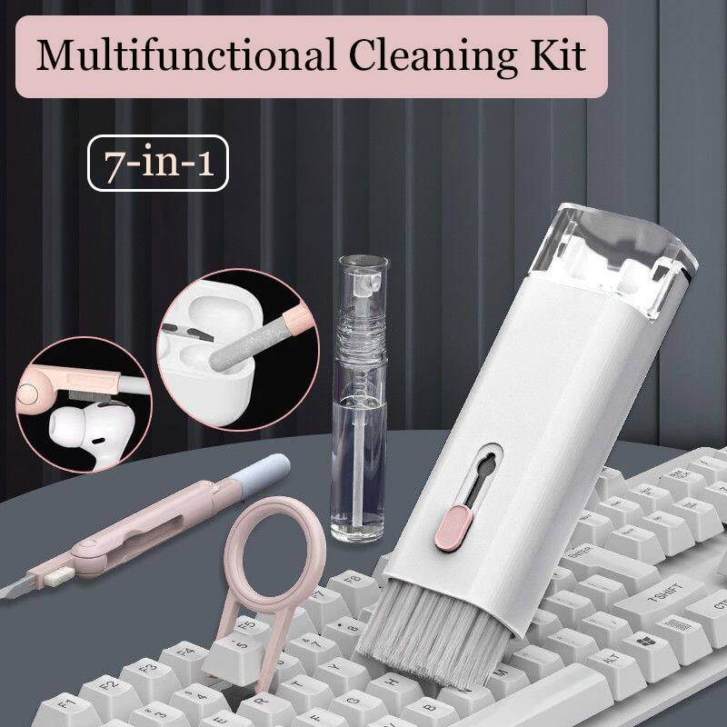 7-in-1 Multifunctional Electronic Cleaner Kit for Keyboard, Earbuds, Laptop & Phone Screen