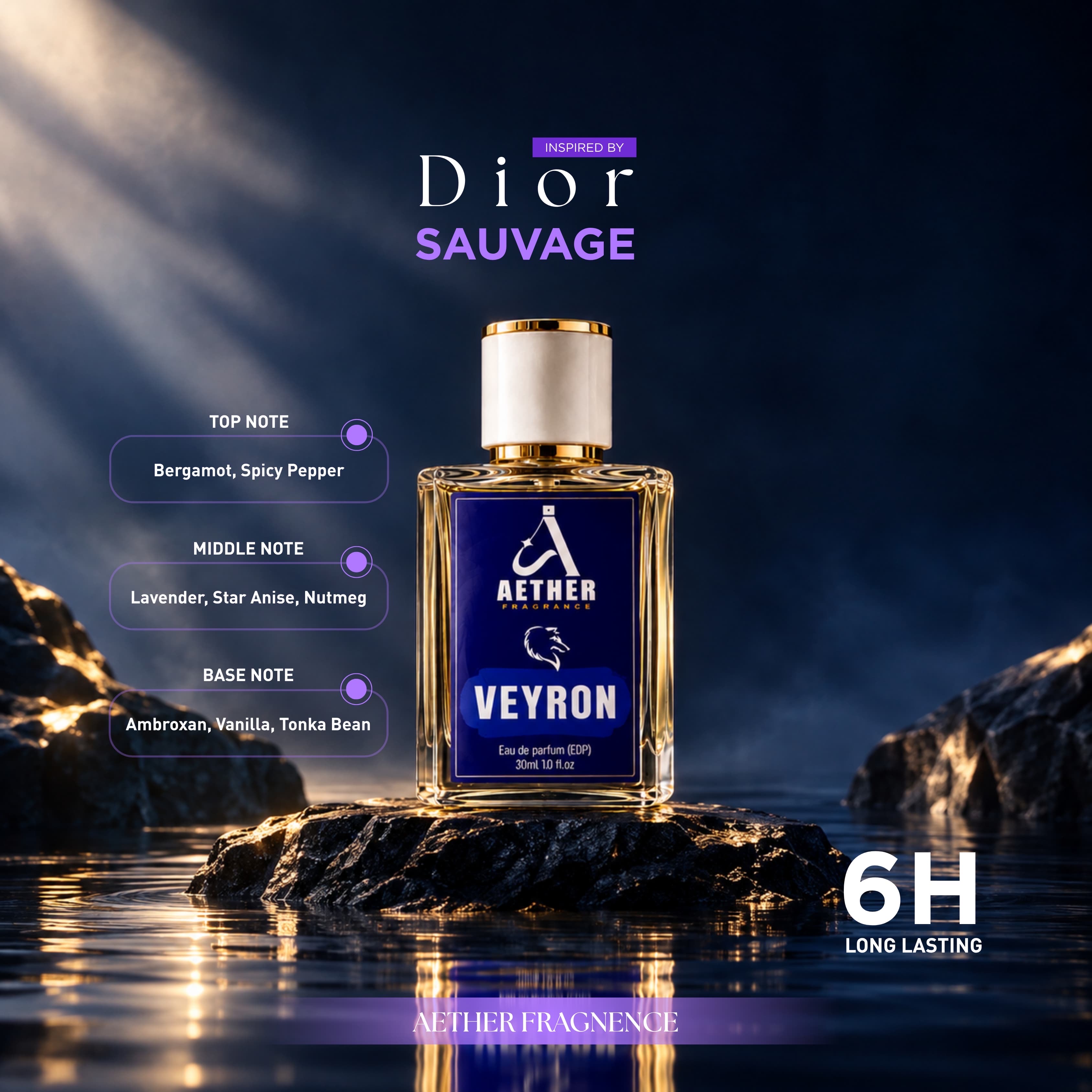 Veyron EDP-Men | Inspired by Dior Sauvage – Aether Fragrance
