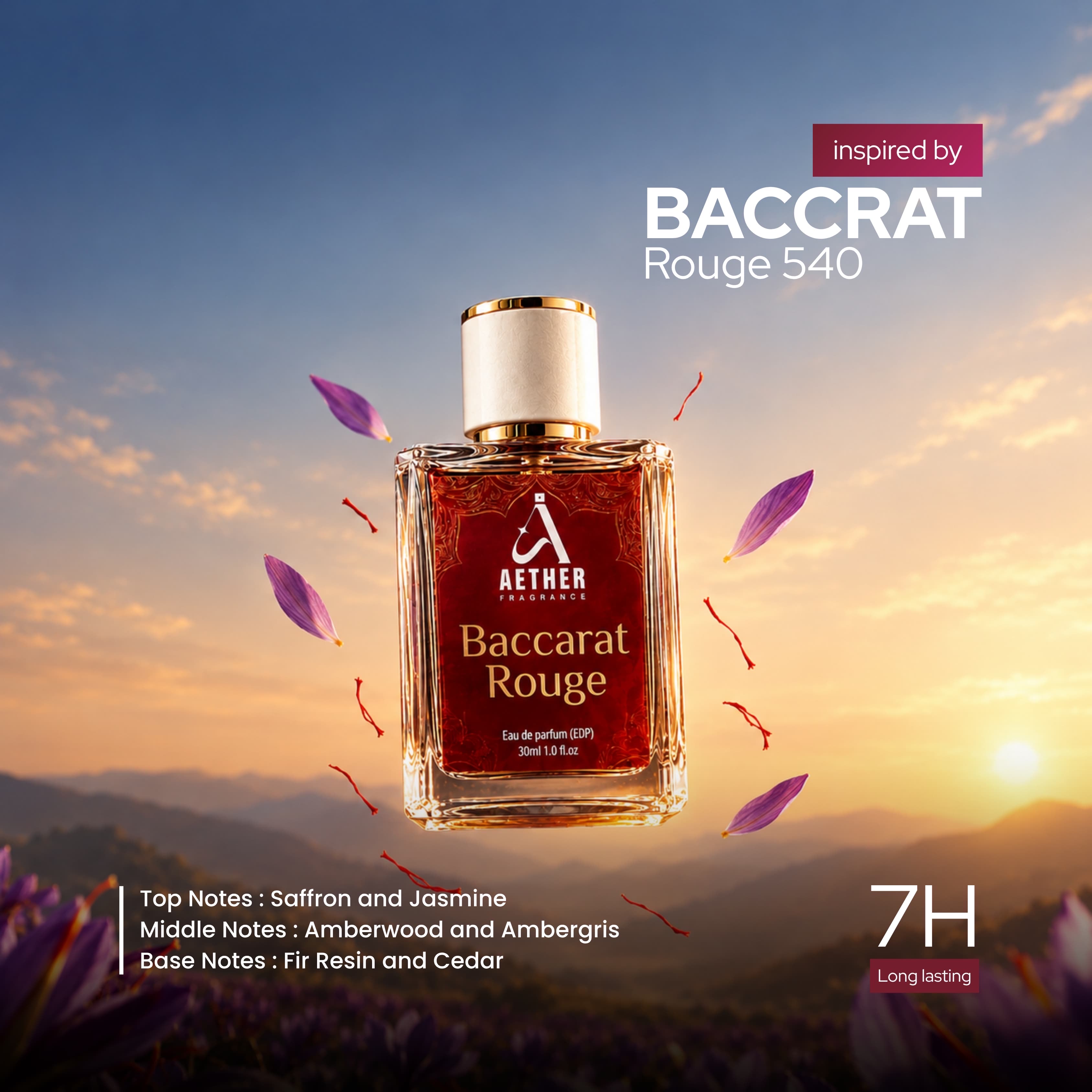 Baccarat Rouge EDP- Unisex | Inspired by Baccarat Rouge 540 – Aether Fragrance