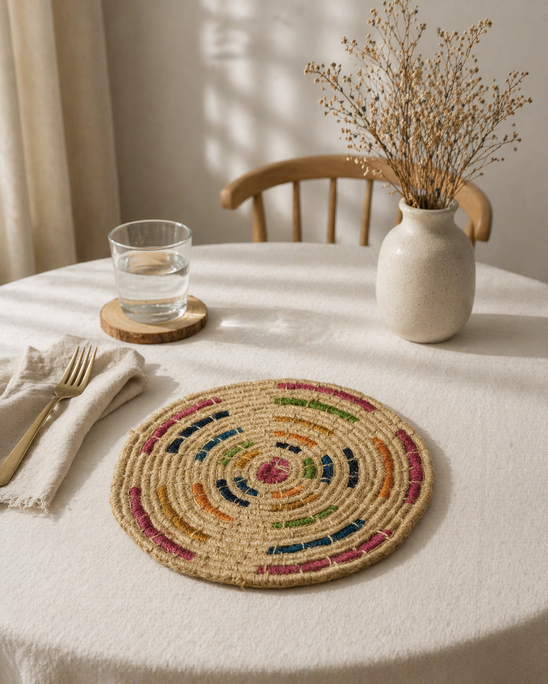 "The Terra Spiral" Jute Placemat