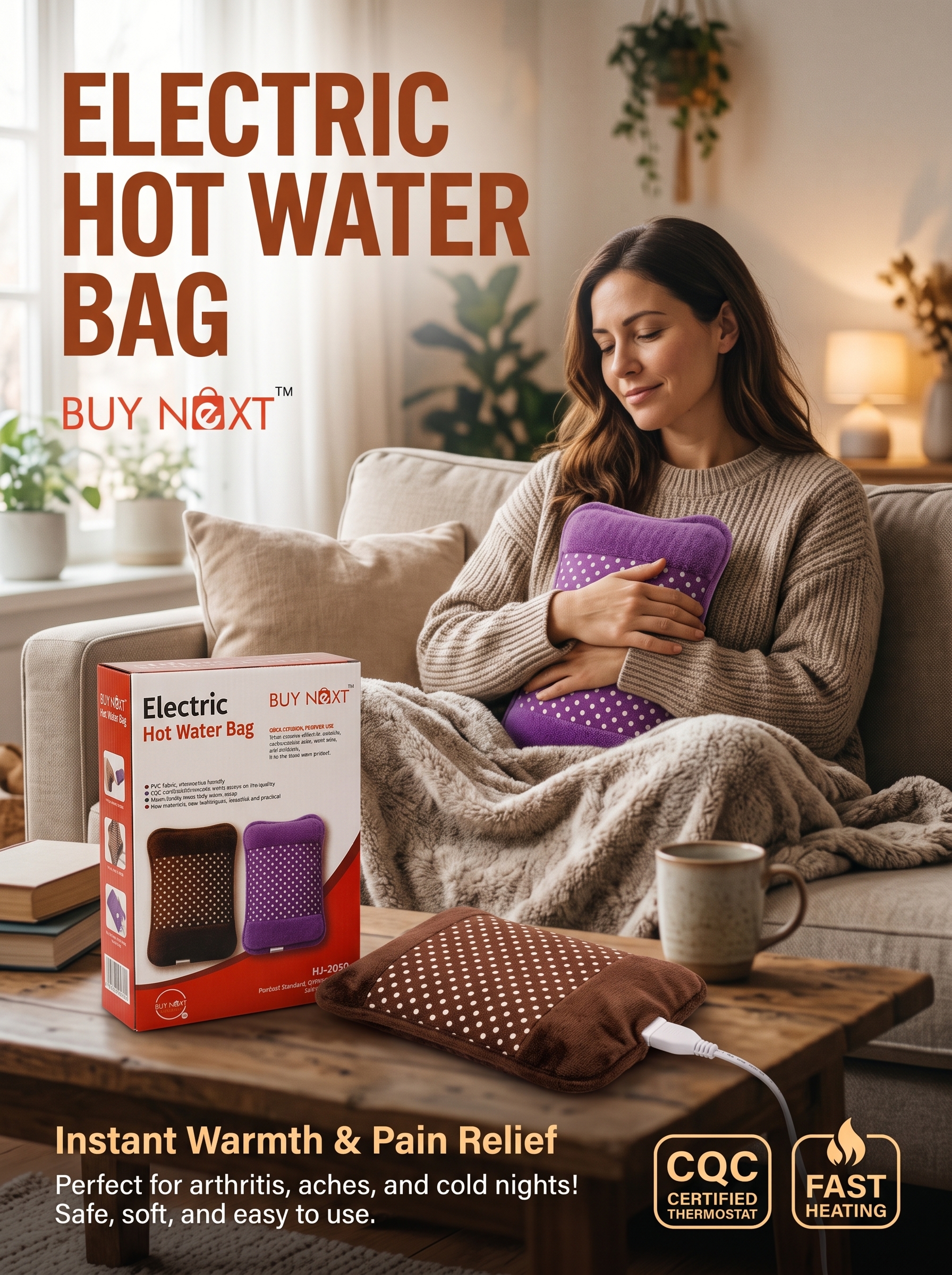 BUY NEXT Electric Hot Water Bag (HJ-2050)