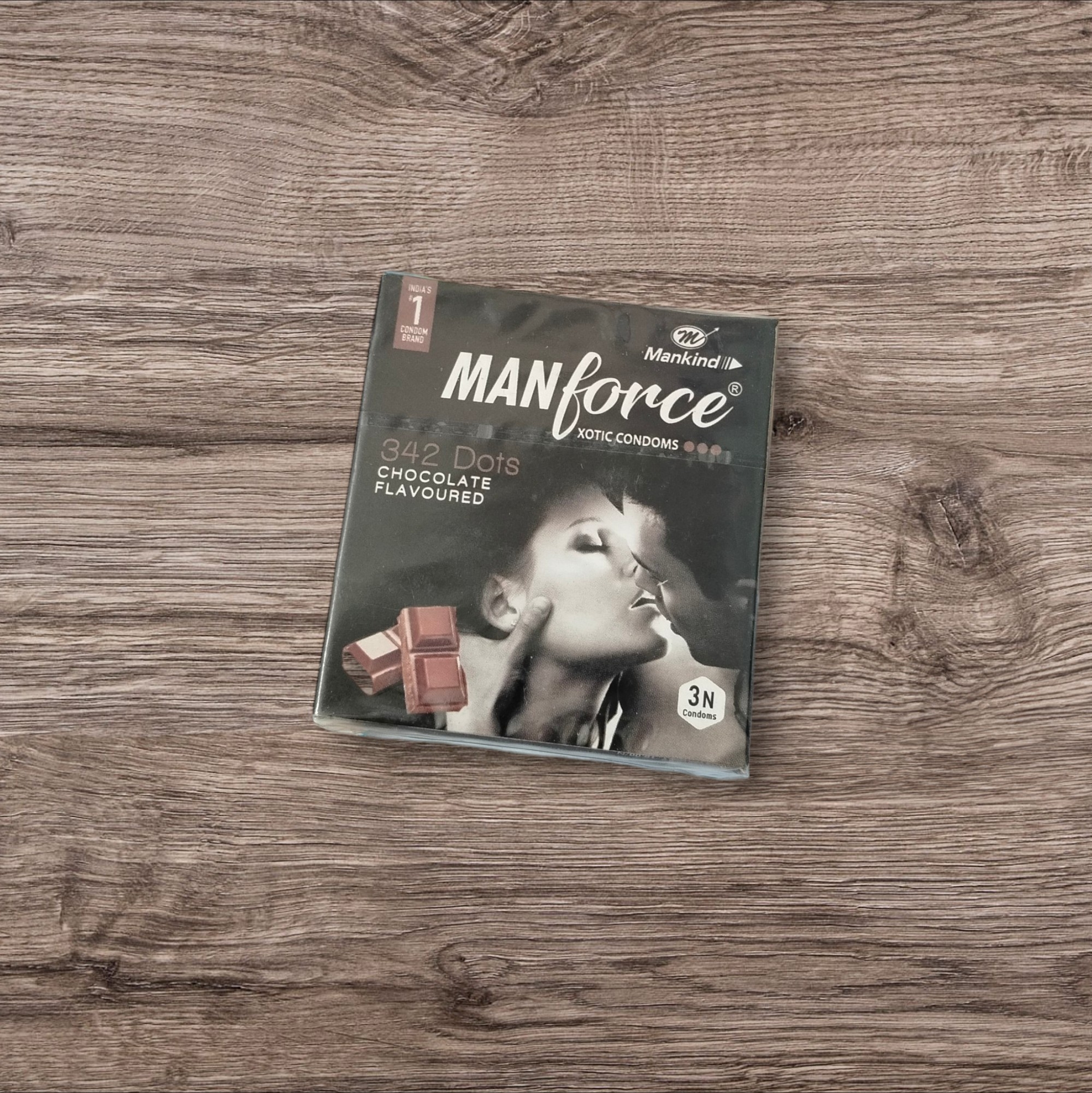 Manforce 342 Dots Chocolate Flavoured Condoms (3pc)