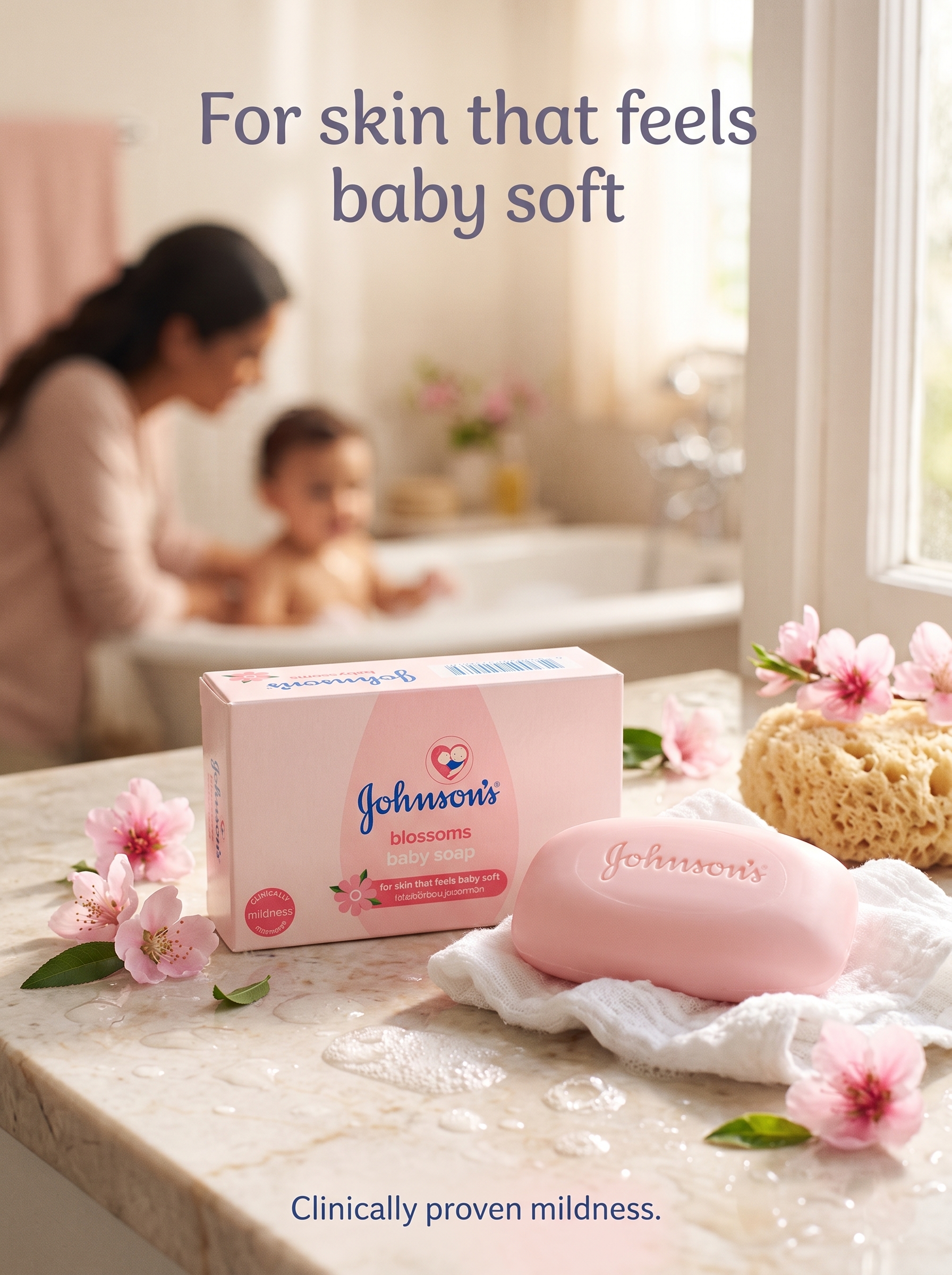 Johnson's Blossoms Baby Soap (100g)