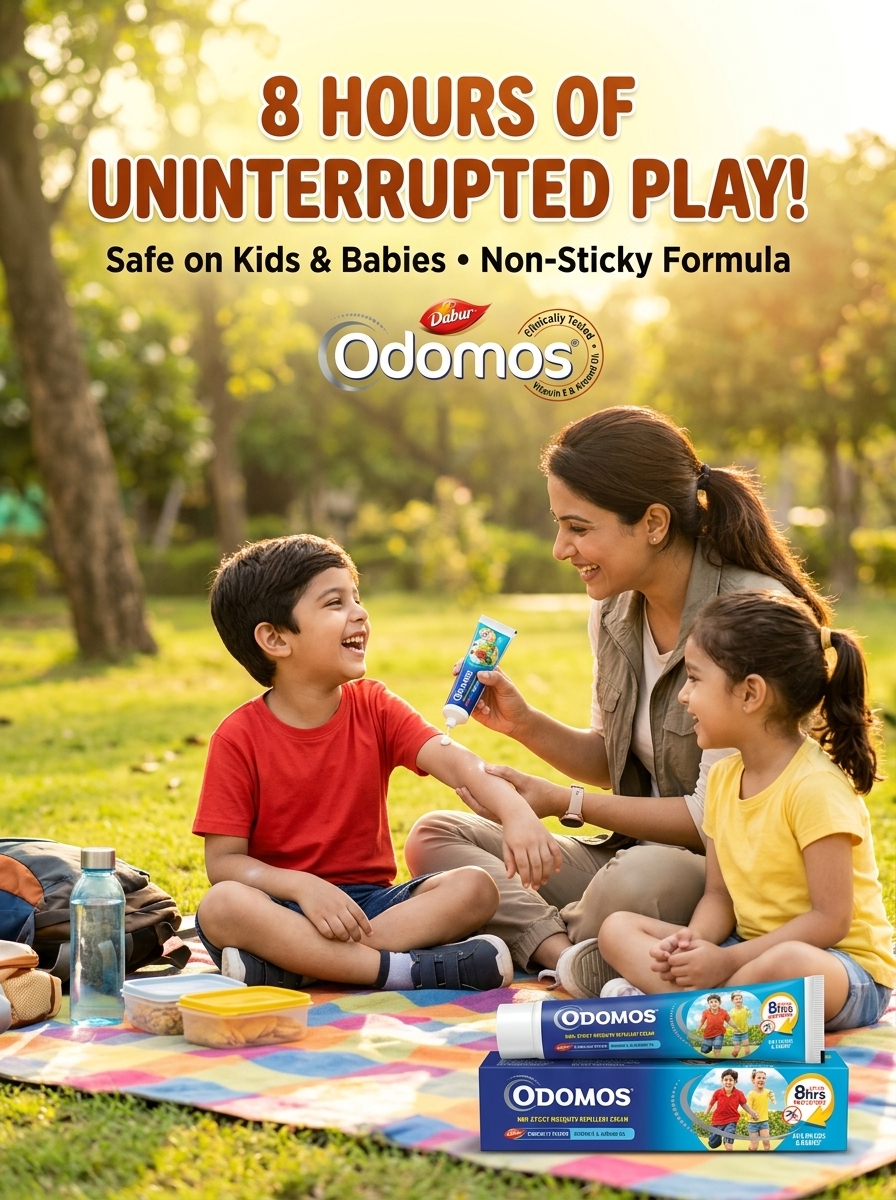 Dabur Odomos Non-Sticky Mosquito Repellent Cream