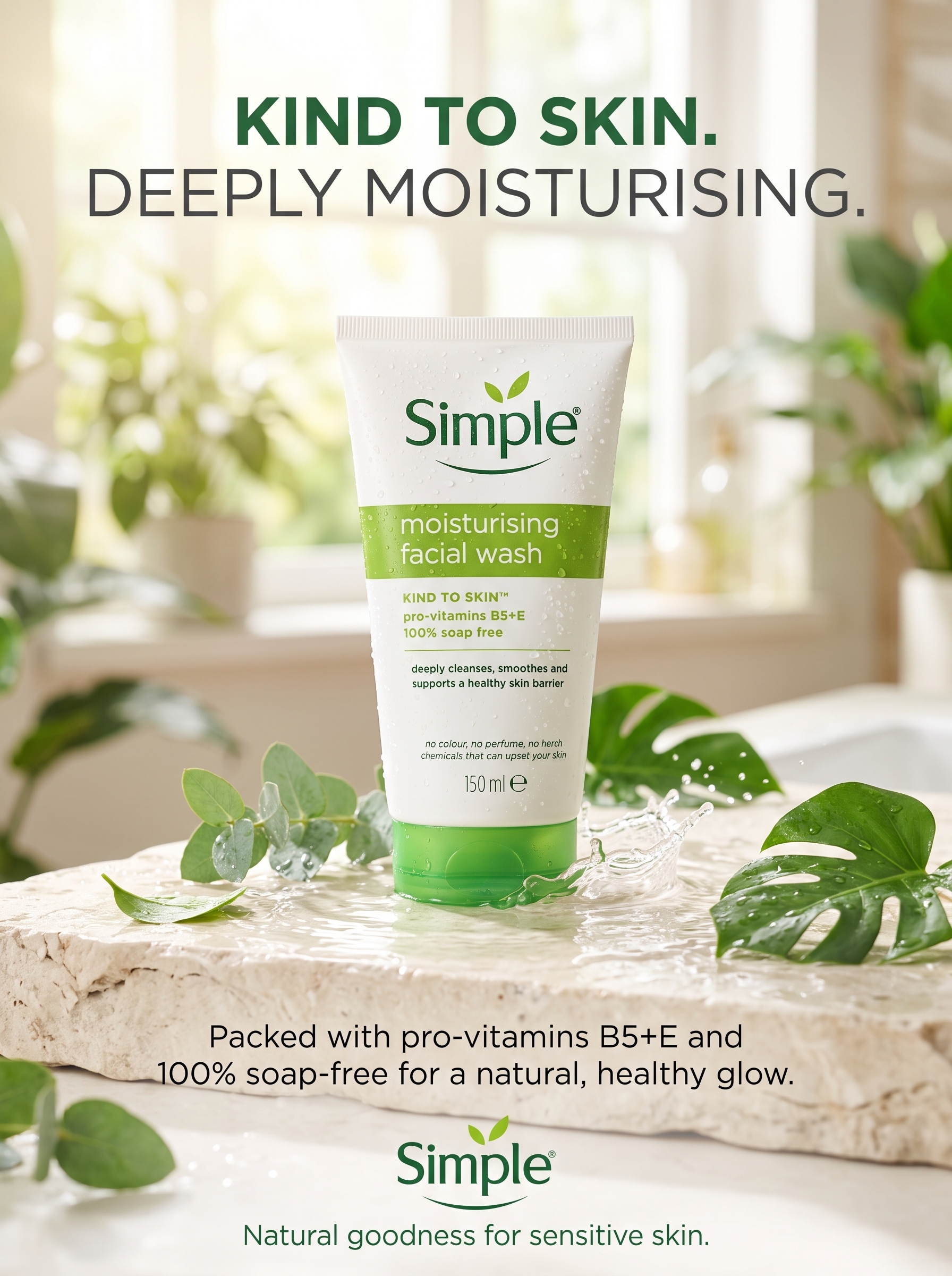 Simple Kind to Skin Moisturising Facial Wash (150 ml)