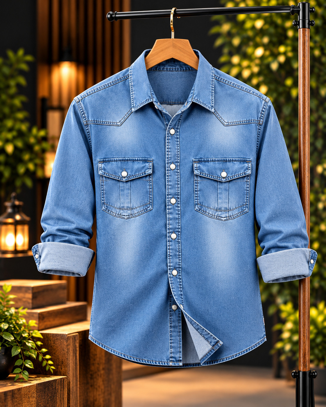 Premium Qualite Trendy Denim Shirt_img_5