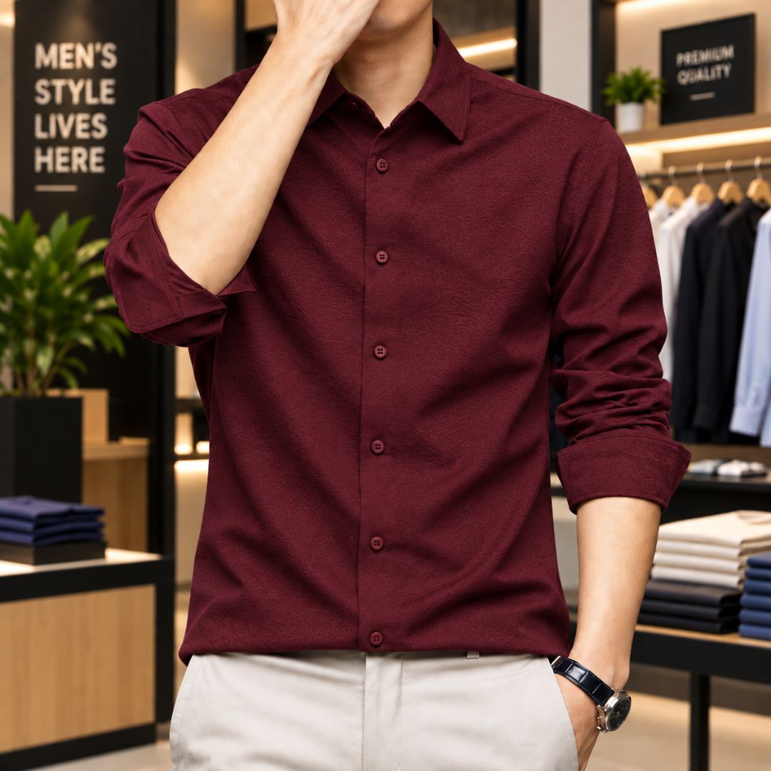 Premium Solid Stitch Full Sleeve Shirt_img_4