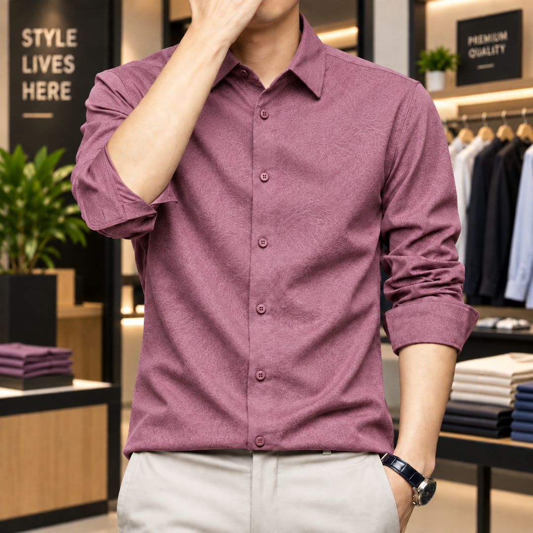Premium Solid Stitch Full Sleeve Shirt_img_5