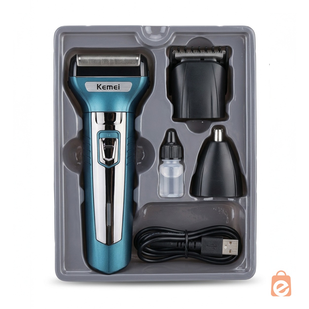KEMEI KM-6330 3 IN 1 HAIR TRIMMER GROOMING KIT_img_1